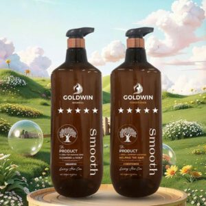 Cặp dầu gội xả Goldwin nâu phiên bản mới 2000ml