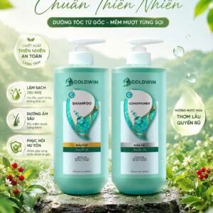 Dầu gội xả Goldwin 800ml xanh hương nước hoa
