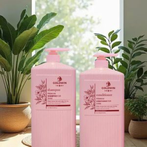 Dầu gội xả Goldwin 2000ml hồng cao cấp - Image 3