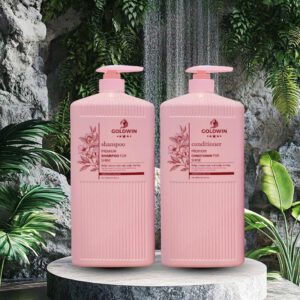 Dầu gội xả Goldwin 2000ml hồng cao cấp