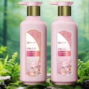 Dầu gội xả Goldwin 800ml sạch gàu hồng